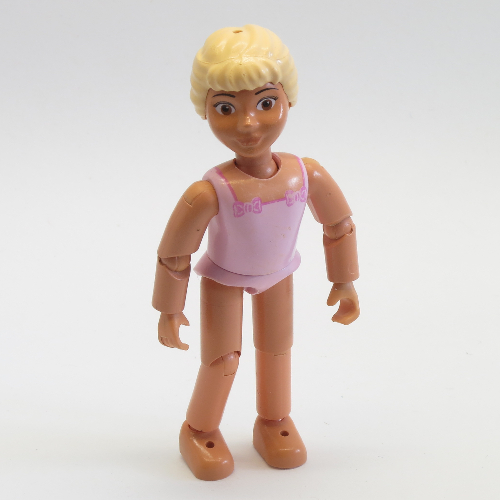 Belville Figure Articulated Elbows, Child, Female, Light Yellow Hair, Pink Swimsuit with Square Neck, Dark Pink Bows in Corners, Bare Feet [Keine Farbe/Beliebige Farbe]
