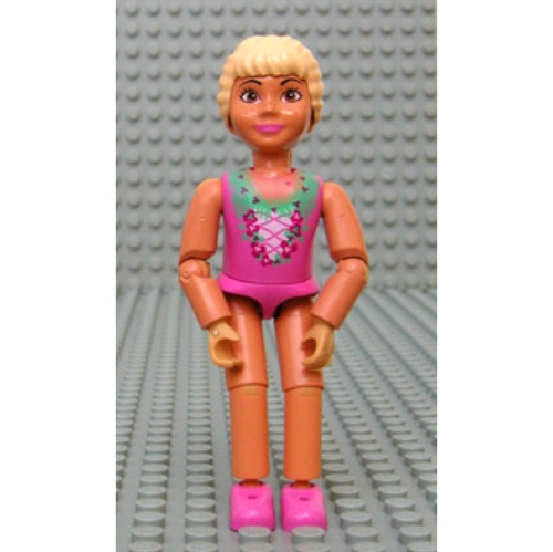 Belville Figure Articulated Elbows, Child, Female, Light Yellow Hair, Dark Pink Laced Top Print (Princess Vanilla) Nougat