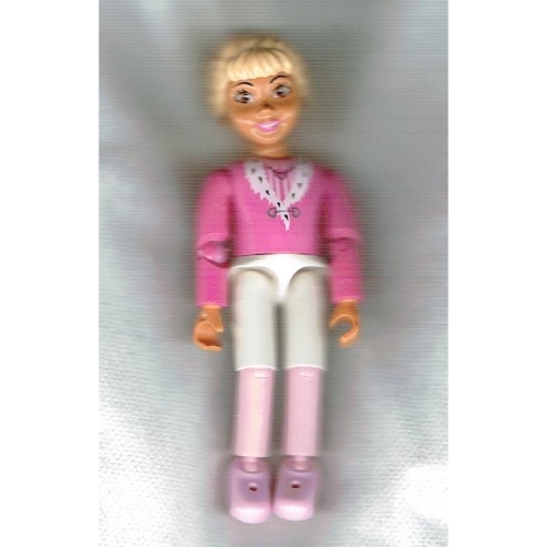 Belville Figure Articulated Elbows, Child, Female, Light Yellow Hair, Dark Pink Top with Ermine Collar Print [Keine Farbe/Beliebige Farbe]