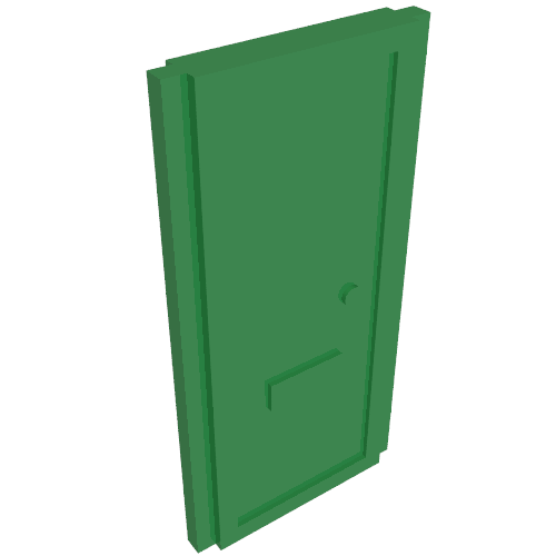 Door for Slotted Bricks Grün