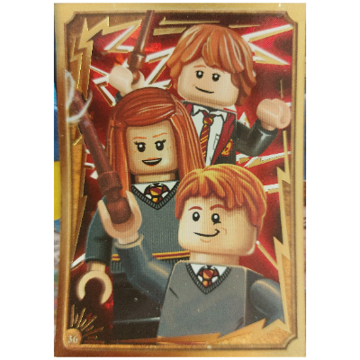 Trading Card, Harry Potter, Gold Card - Weasley Family [No Color/Any Color]