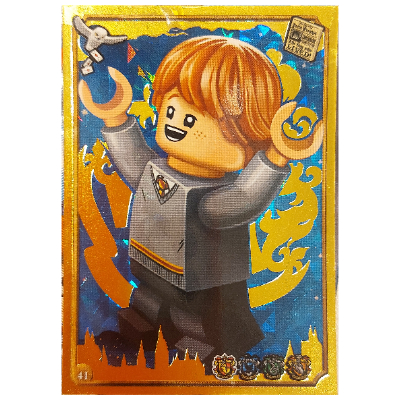 Trading Card, Harry Potter, Gold Card - Ron Weasley [No Color/Any Color]