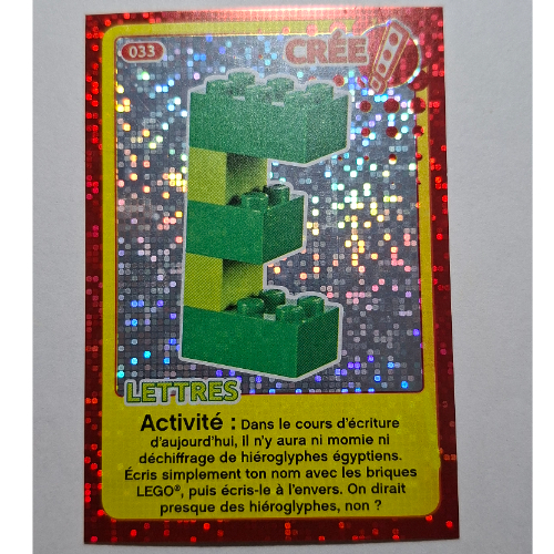 Trading Card for Set TRADINGCARD-12, #033 Print (Foil) [No Color/Any Color]