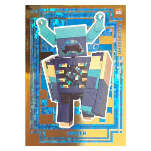 Sammelkarte, Minecraft Serie 2 Boom-Bastic, Goldkarte - Warden