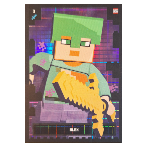 Trading Card, Minecraft Series 2 Boom-Bastic, Standard Card - Alex (Foil) [Keine Farbe/Beliebige Farbe]