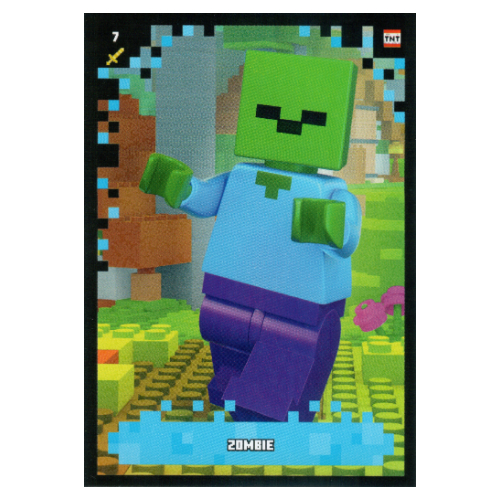 Trading Card, Minecraft Series 2 Boom-Bastic, Standard Card - Zombie [Keine Farbe/Beliebige Farbe]