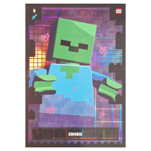 Trading Card, Minecraft Series 2 Boom-Bastic, Standard Card - Zombie (Foil) [Keine Farbe/Beliebige Farbe]