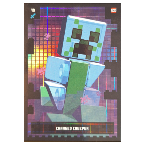 Trading Card, Minecraft Series 2 Boom-Bastic, Standard Card - Charged Creeper (Foil) [No Color/Any Color]