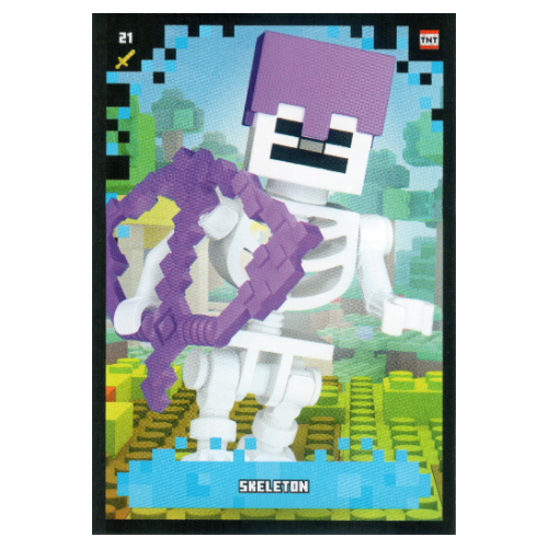 Trading Card, Minecraft Series 2 Boom-Bastic, Standard Card - Skeleton [Keine Farbe/Beliebige Farbe]