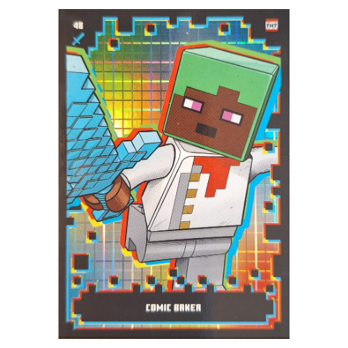 Trading Card, Minecraft Series 2 Boom-Bastic, Standard Card - Comic Baker (Foil) [No Color/Any Color]