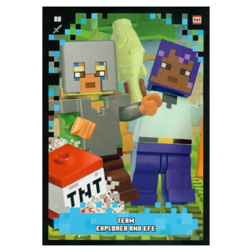 Trading Card, Minecraft Series 2 Boom-Bastic, Standard Card - Team Explorer and Efe [Keine Farbe/Beliebige Farbe]