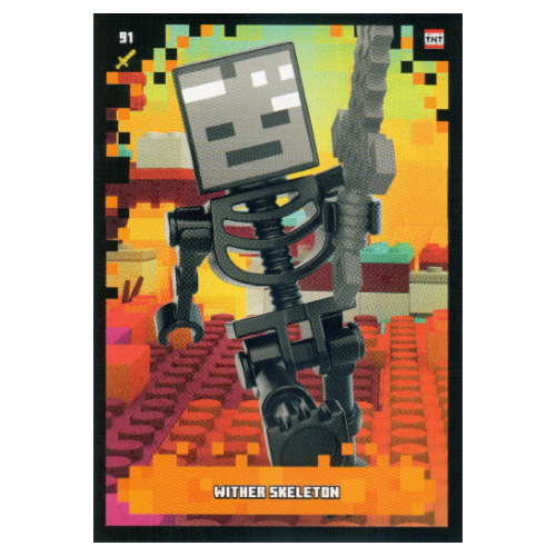 Trading Card, Minecraft Series 2 Boom-Bastic, Standard Card - Wither Skeleton [Keine Farbe/Beliebige Farbe]