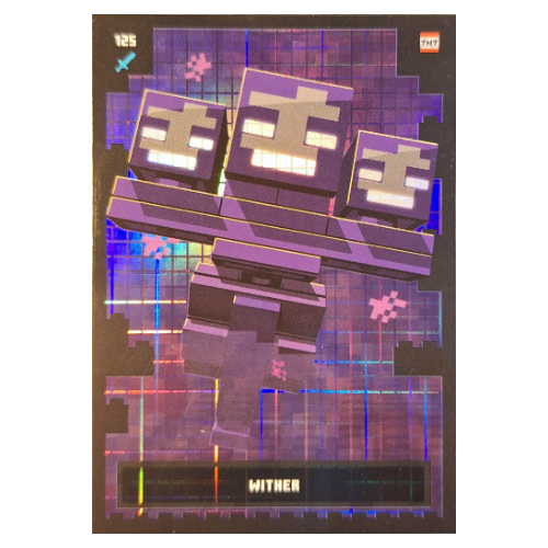 Trading Card, Minecraft Series 2 Boom-Bastic, Standard Card - Wither (Foil) [No Color/Any Color]