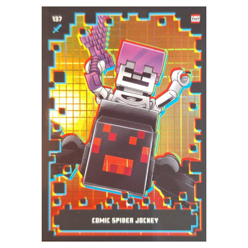 Trading Card, Minecraft Series 2 Boom-Bastic, Standard Card - Comic Spider Jockey (Foil) [Keine Farbe/Beliebige Farbe]