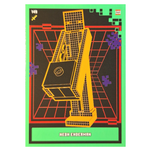 Trading Card, Minecraft Series 2 Boom-Bastic, Standard Card - Neon Enderman [Keine Farbe/Beliebige Farbe]