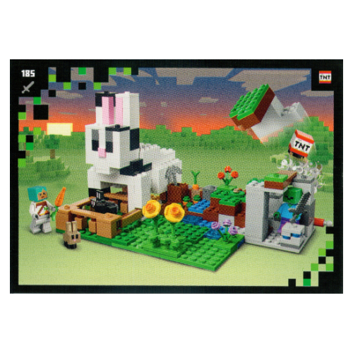 Trading Card, Minecraft Series 2 Boom-Bastic, Standard Card - The Rabbit Ranch [No Color/Any Color]