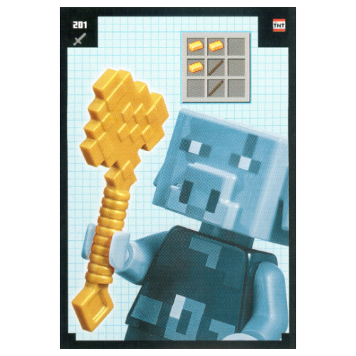 Trading Card, Minecraft Series 2 Boom-Bastic, Standard Card - Golden Axe [Keine Farbe/Beliebige Farbe]