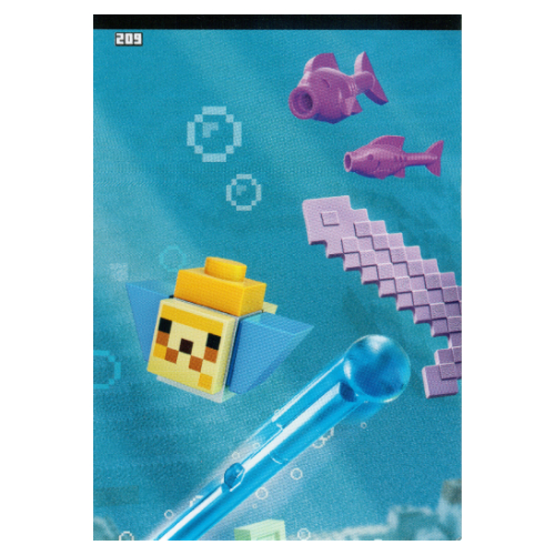 Trading Card, Minecraft Series 2 Boom-Bastic, Standard Card - Underwater Adventure [No Color/Any Color]