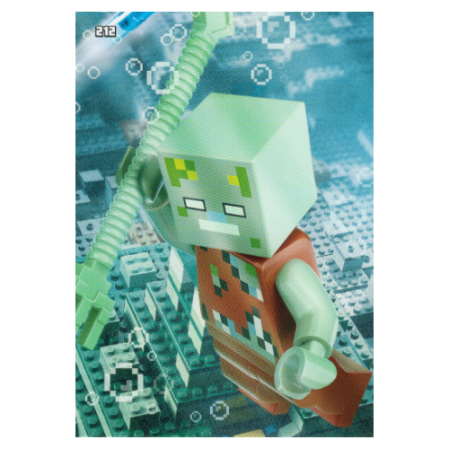 Trading Card, Minecraft Series 2 Boom-Bastic, Standard Card - Underwater Adventure [No Color/Any Color]