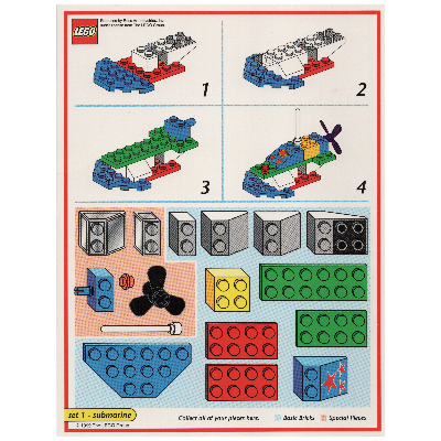 Creator Board Game Model Card (Red): Submarine [No Color/Any Color]