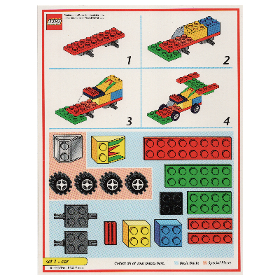 Creator Board Game Model Card (Red): Car [Keine Farbe/Beliebige Farbe]