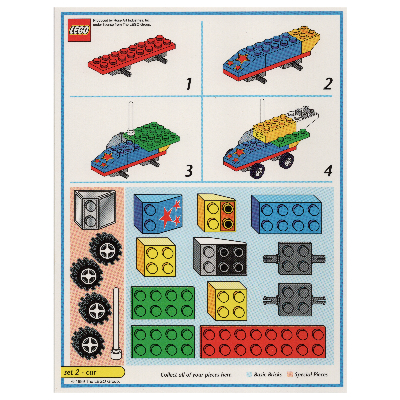 Creator Board Game Model Card (Blue): Car [Keine Farbe/Beliebige Farbe]