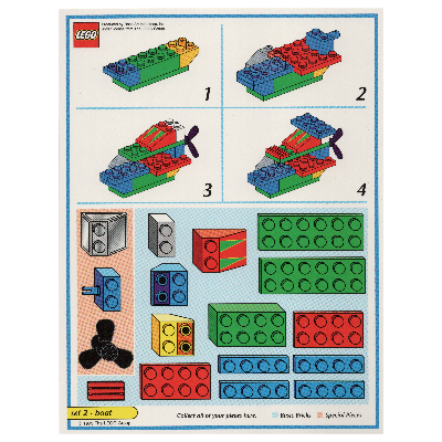 Creator Board Game Model Card (Blue): Boat [No Color/Any Color]