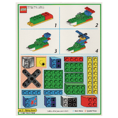 Creator Board Game Model Card (Green): Flying Boat [No Color/Any Color]