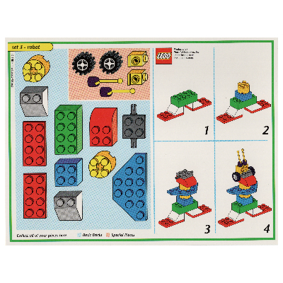Creator Board Game Model Card (Green): Robot [No Color/Any Color]
