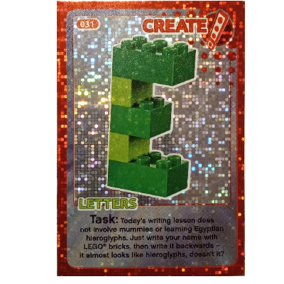 Trading Card, Create the World - Letters (Foil) [Keine Farbe/Beliebige Farbe]