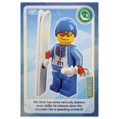 Trading Card, Create the World - Skier [No Color/Any Color]