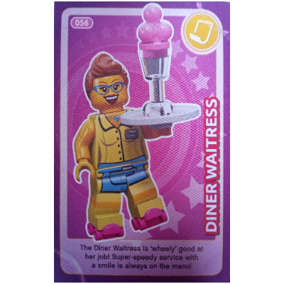 Trading Card, Create The World - Diner Waitress [No Color/Any Color]