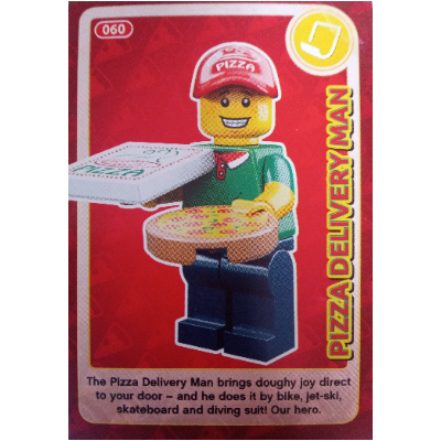 Trading Card, Create The World - Pizza Delivery Man [No Color/Any Color]