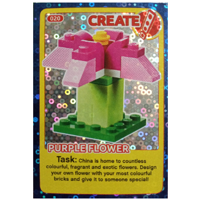 Trading Card, Create the World Incredible Inventions - Purple Flower (foil) [Keine Farbe/Beliebige Farbe]