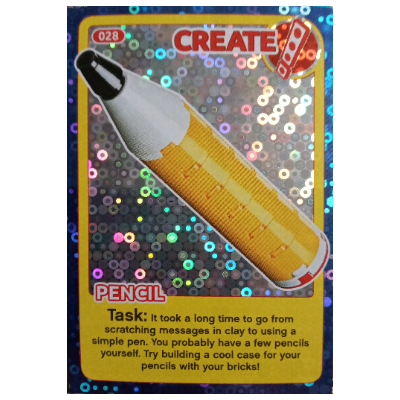Trading Card, Create the World Incredible Inventions - Pencil (foil) [Keine Farbe/Beliebige Farbe]