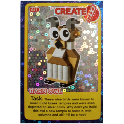 Trading Card, Create the World Incredible Inventions - Barn Owl (foil) [No Color/Any Color]