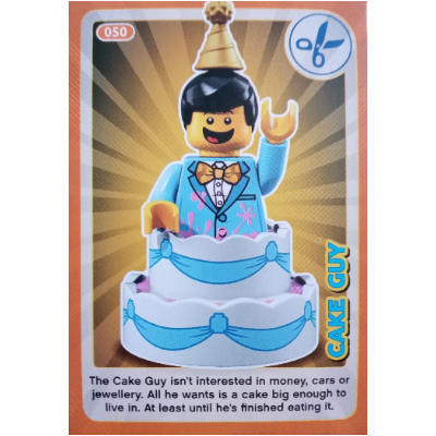 Trading Card, Create the World Incredible Inventions - Cake Guy [No Color/Any Color]