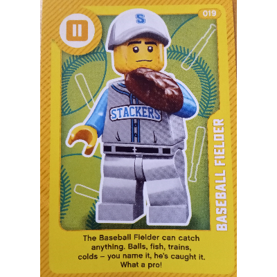 Trading Card, Create the World Living Amazingly - Baseball Fielder [No Color/Any Color]