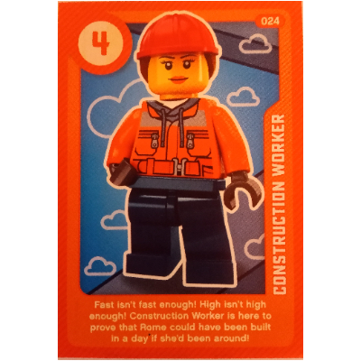 Trading Card, Create the World Living Amazingly - Construction Worker [No Color/Any Color]