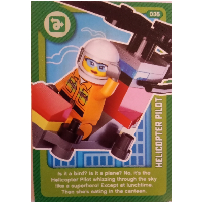 Trading Card, Create the World Living Amazingly - Helicopter Pilot [No Color/Any Color]