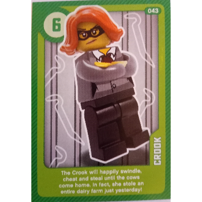 Trading Card, Create the World Living Amazingly - Crook [No Color/Any Color]