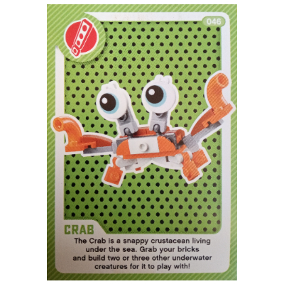 Trading Card, Create the World Living Amazingly - Crab [No Color/Any Color]