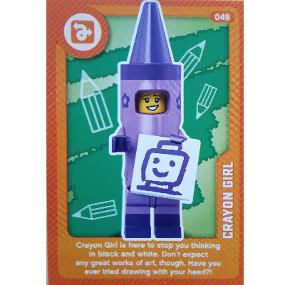 Trading Card, Create the World Living Amazingly - Crayon Girl [Keine Farbe/Beliebige Farbe]