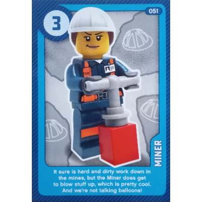 Trading Card, Create the World Living Amazingly - Miner [Keine Farbe/Beliebige Farbe]