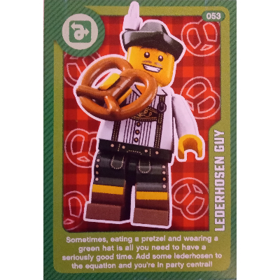 Trading Card, Create the World Living Amazingly - Lederhosen Guy [No Color/Any Color]