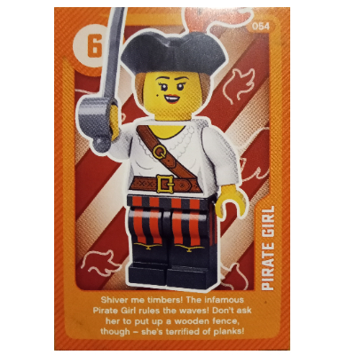 Trading Card, Create the World Living Amazingly - Pirate Girl [No Color/Any Color]