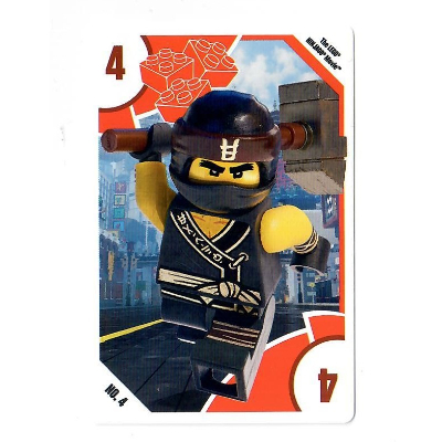 Trading Card, Toys 'R' Us - The LEGO Ninjago Movie - 4 Cole [No Color/Any Color]