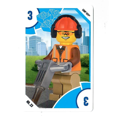 Trading Card, Toys 'R' Us - City - 3 Construction Worker [No Color/Any Color]
