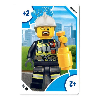 Trading Card, Toys 'R' Us - City - +2 Fireman [No Color/Any Color]