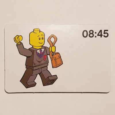 Activity Card, Time-Teaching 24-Hour Clock 08:45 [No Color/Any Color]